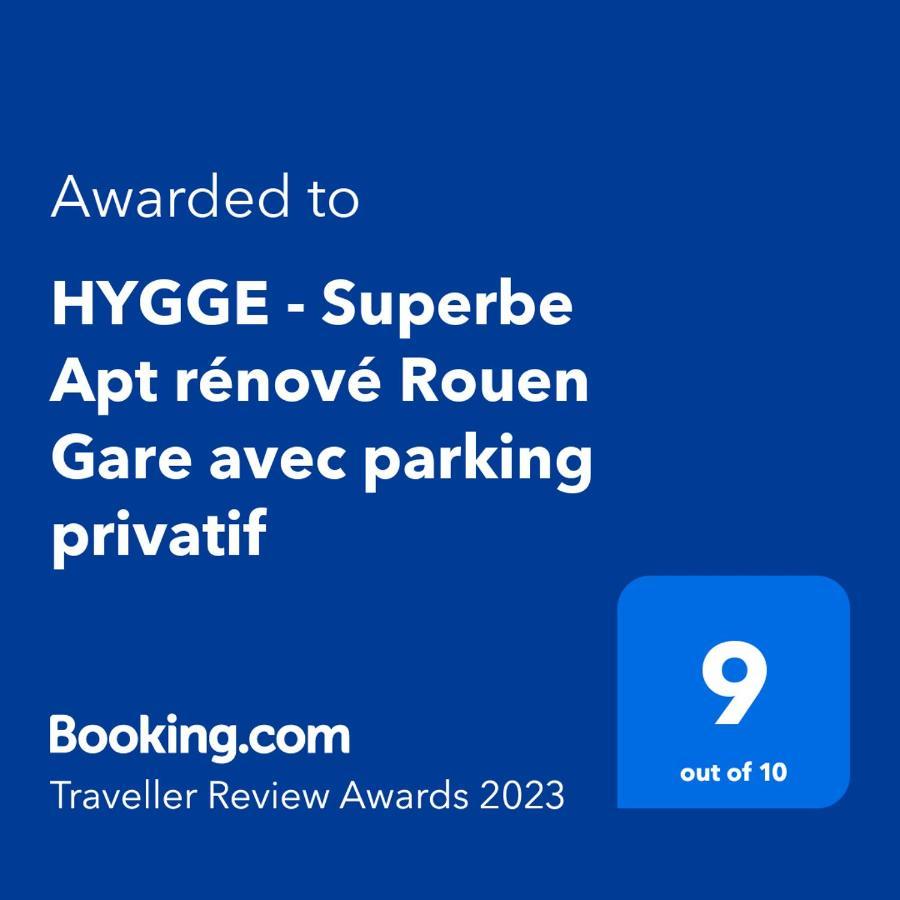 Hygge - Superbe Apt Renove Rouen Gare Avec Parking Privatif Apartman Kültér fotó